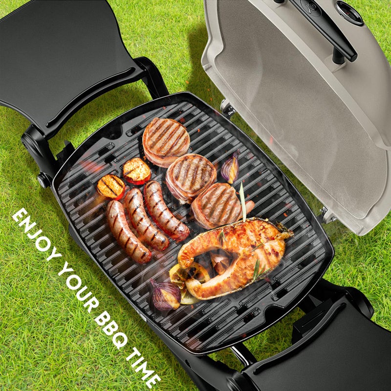 GGC 7644 7582 Grill Grates for Weber Q100 Q1000 Q120 Q1200 Q1400 Gas Grills  17"" x 12.7"" Cast Iron Cooking Grates for Weber 50060001 51010001 51040001 51060001  2PCS Replacement Parts for Weber Baby Q - Image 3